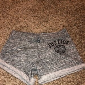 Grey justice shorts